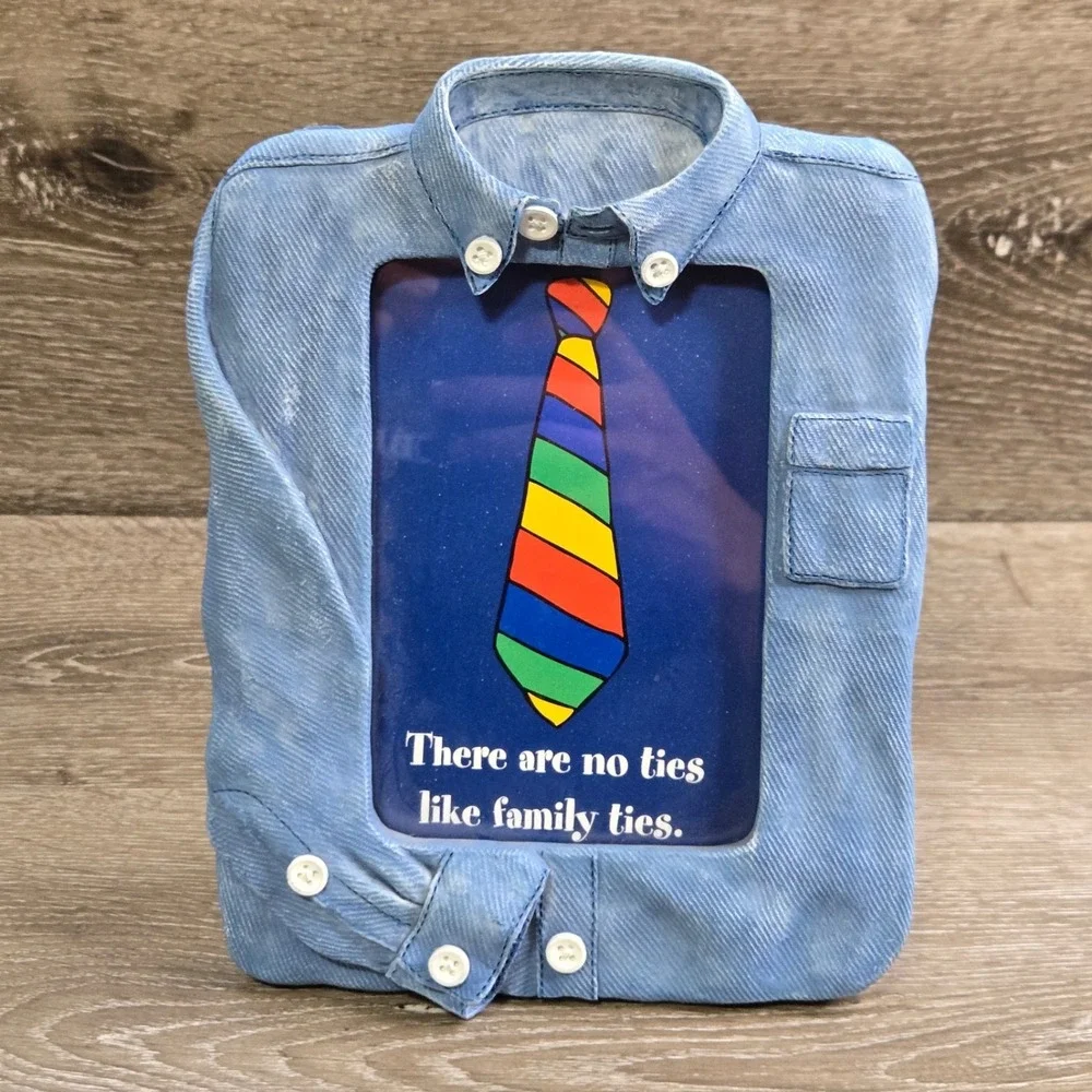 Papel Giftware Special Ties Family Denim Shirt Photo Frame Dad Gift‎